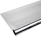 Solar Screen 6,57€/m² Fenster Folien Set Selbstklebende Spiegelfolie Silber 152cm Breite Folie...