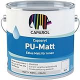 CAPAROL Capacryl PU-Matt Polyurethan-Acryllacke Weiß Blockfest Extrem vergilbungsbeständig...