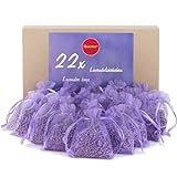 Quertee 22x Lavendelsäckchen mit duftenden Lavendel als Duftsäckchen - Mottenschutz gegen Motten...