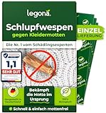 Legona® - Schlupfwespen gegen Kleidermotten / 8X Trigram-Karte à 1 Lieferung/Effektive &...