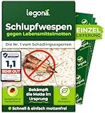 Legona® - Schlupfwespen gegen Lebensmittelmotten / 4x Trigram-Karte à 1 Lieferung/Effektive &...