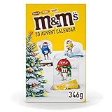M&M's Adventskalender, 3D Pop-Up Weihnachtskalender mit 24 Weihnachtsüberraschungen, Enthält die...