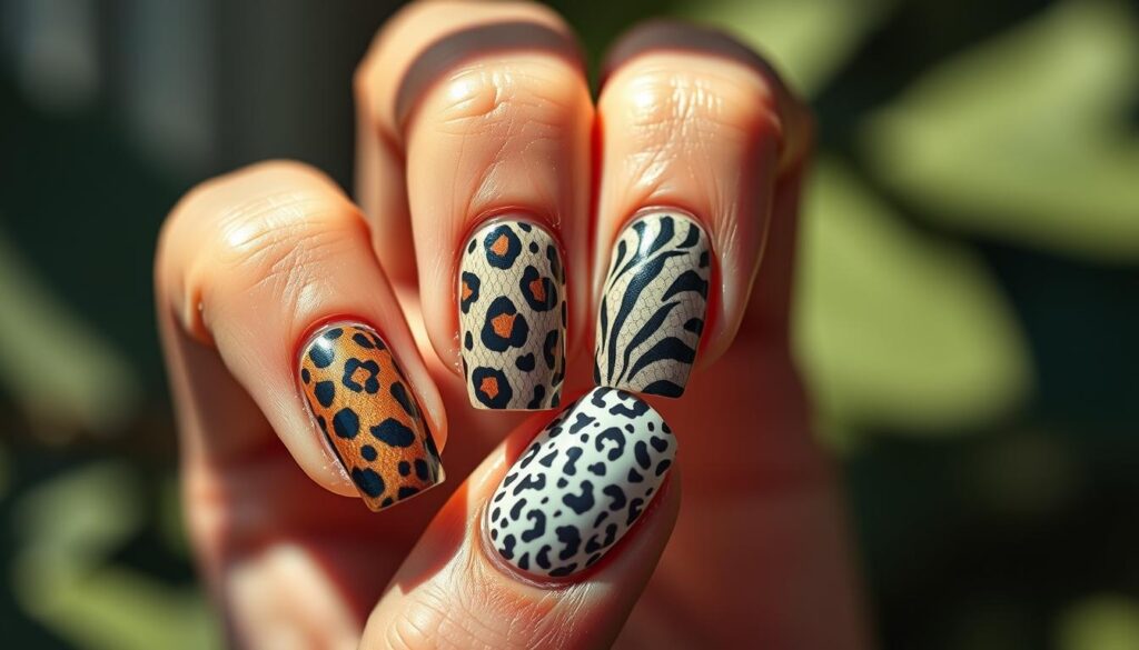 Animal Print Gelnägel