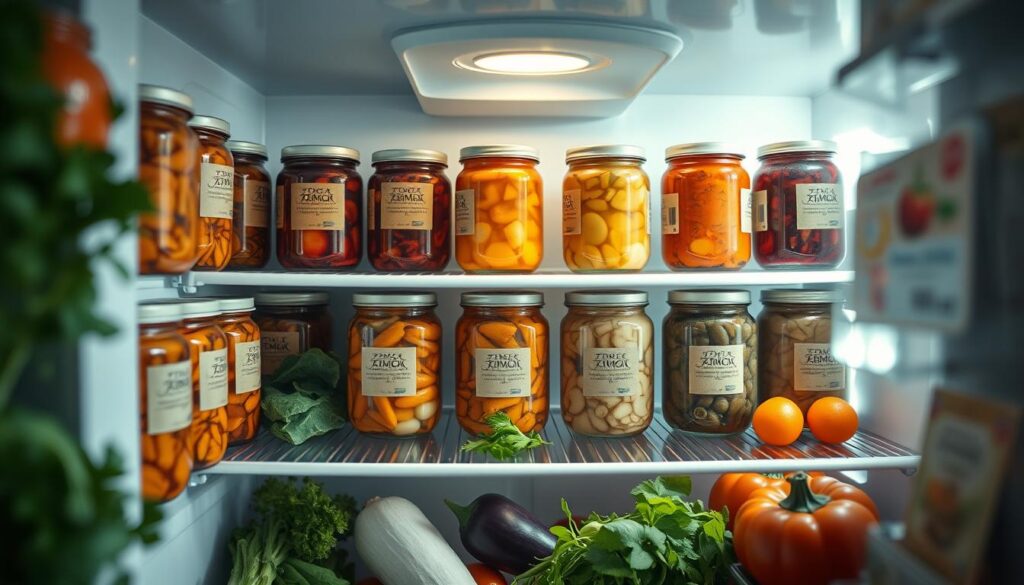 Kimchi Aufbewahrung im Kühlschrank