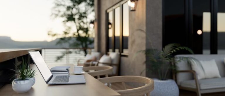 Terrasse am Wasser