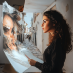 Kunst in einer Gallerie