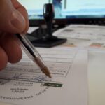 Firmenstempel auf Vertrag