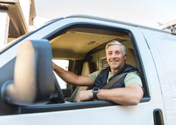 Fahrer eines Transporters